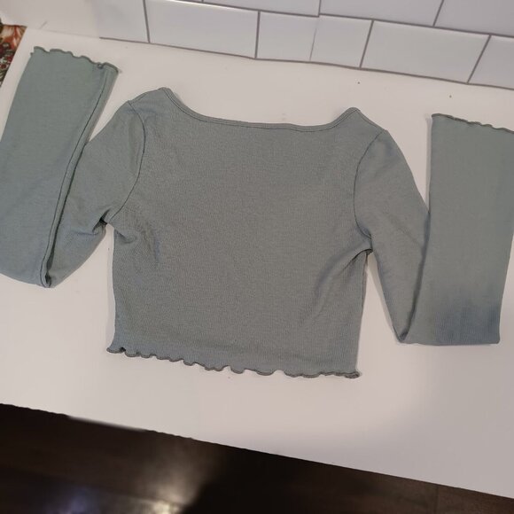 L.E.I. Ashley Low Rise Junior Size 9 Lace Fringe Shorts & Shein Medium Crop Top - Picture 14 of 16